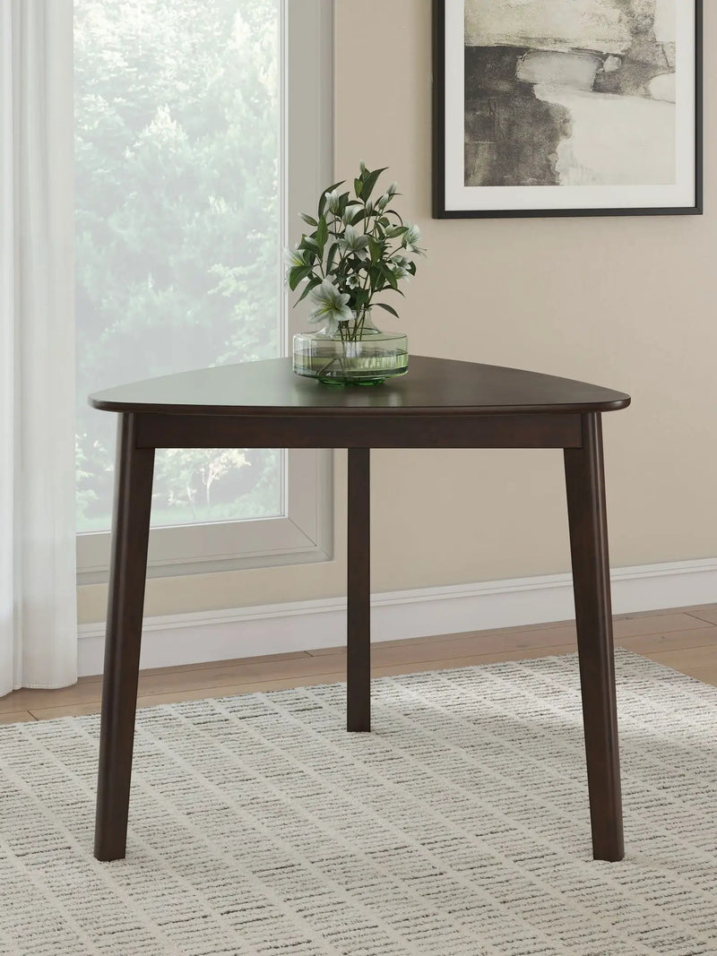 Mallenette - Triangle Dining Room Table - Merlot by Unique Piece Furniture
