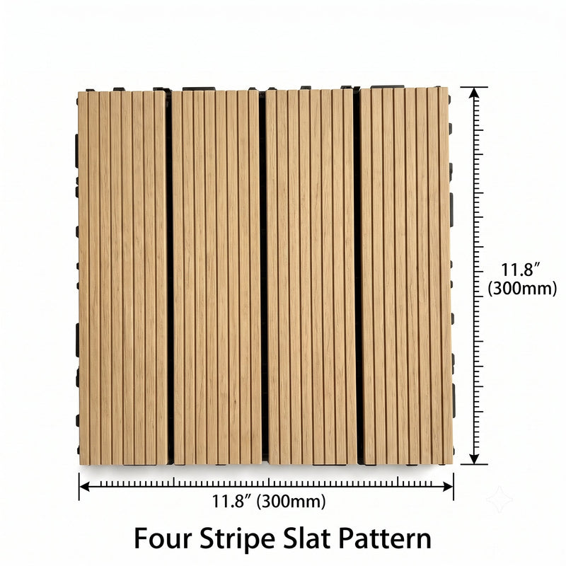 Interlocking WPC Deck Tiles 11.8"x11.8" (25 Pack), photo 6 of 8