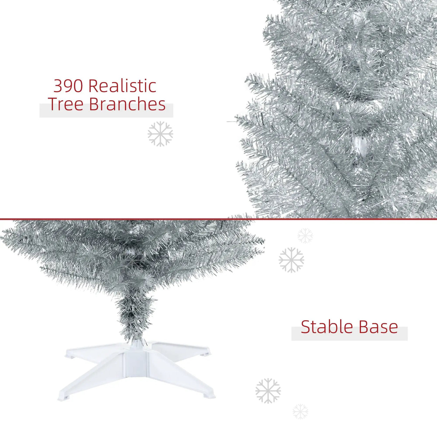 HOMCOM 6' Artificial Pencil Christmas Tree by HouseOfZazla