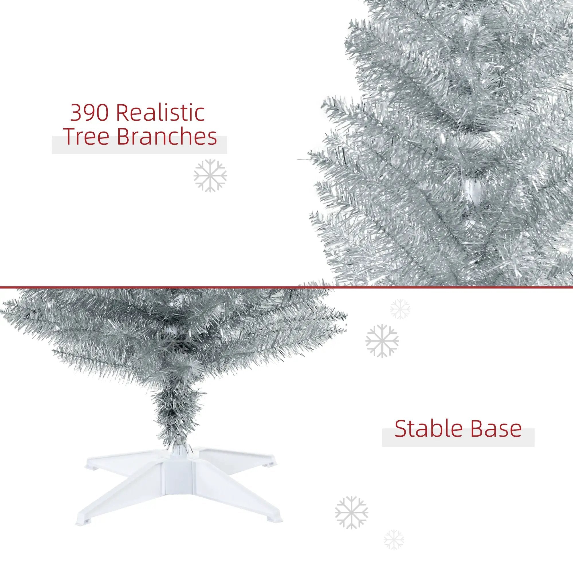 HOMCOM 6' Artificial Pencil Christmas Tree by HouseOfZazla