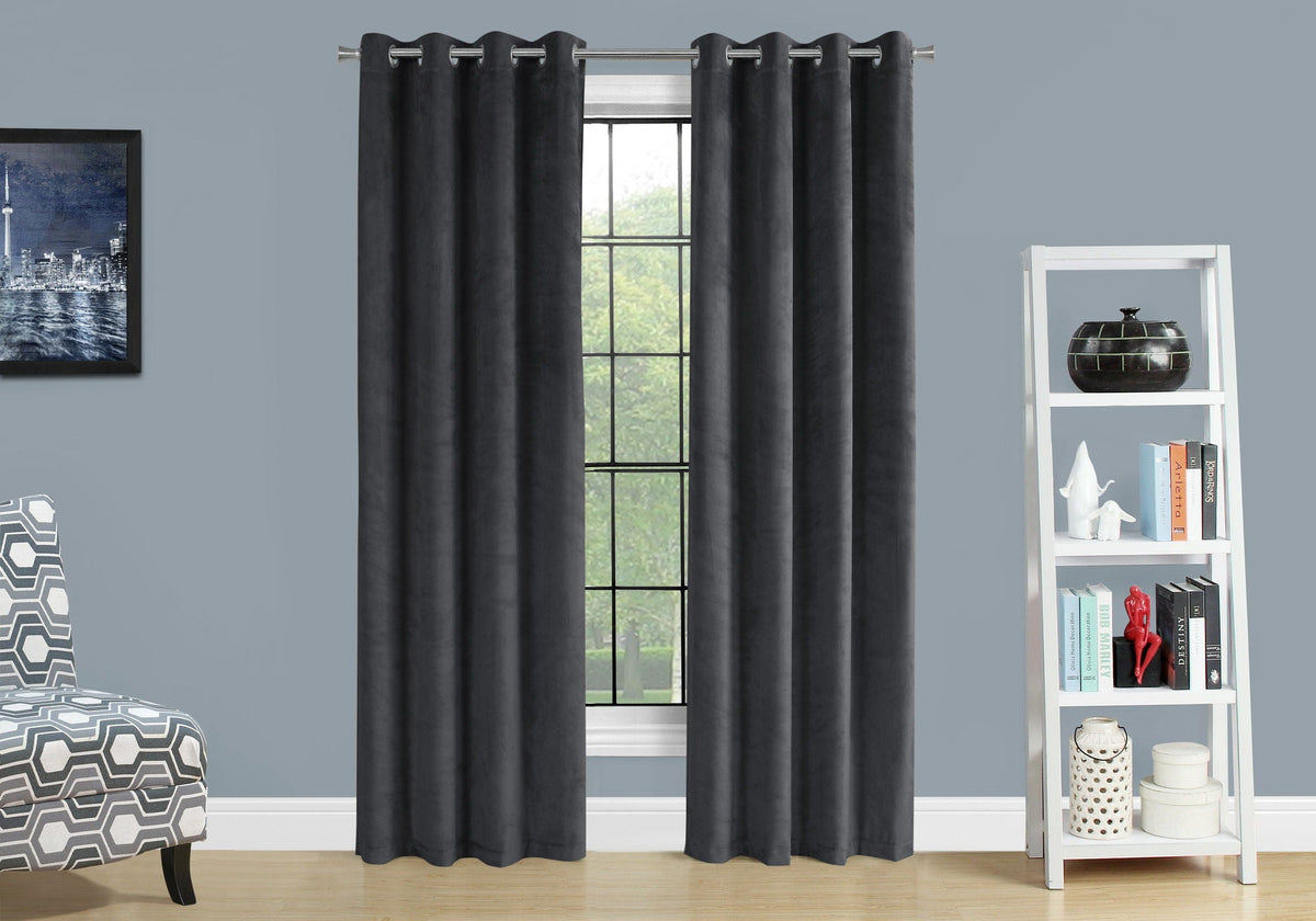 2 Pieces Set Room Darkening Curtain Panels with Grommet - Contemporary Style, photo 31 of 40