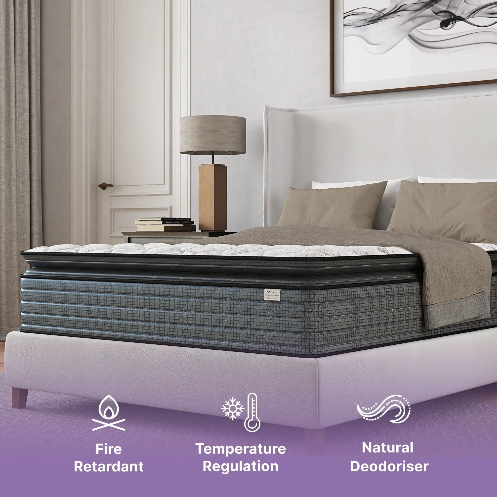 Isabella - 14" Hybrid Pillow Top Mattress by HouseOfZazla
