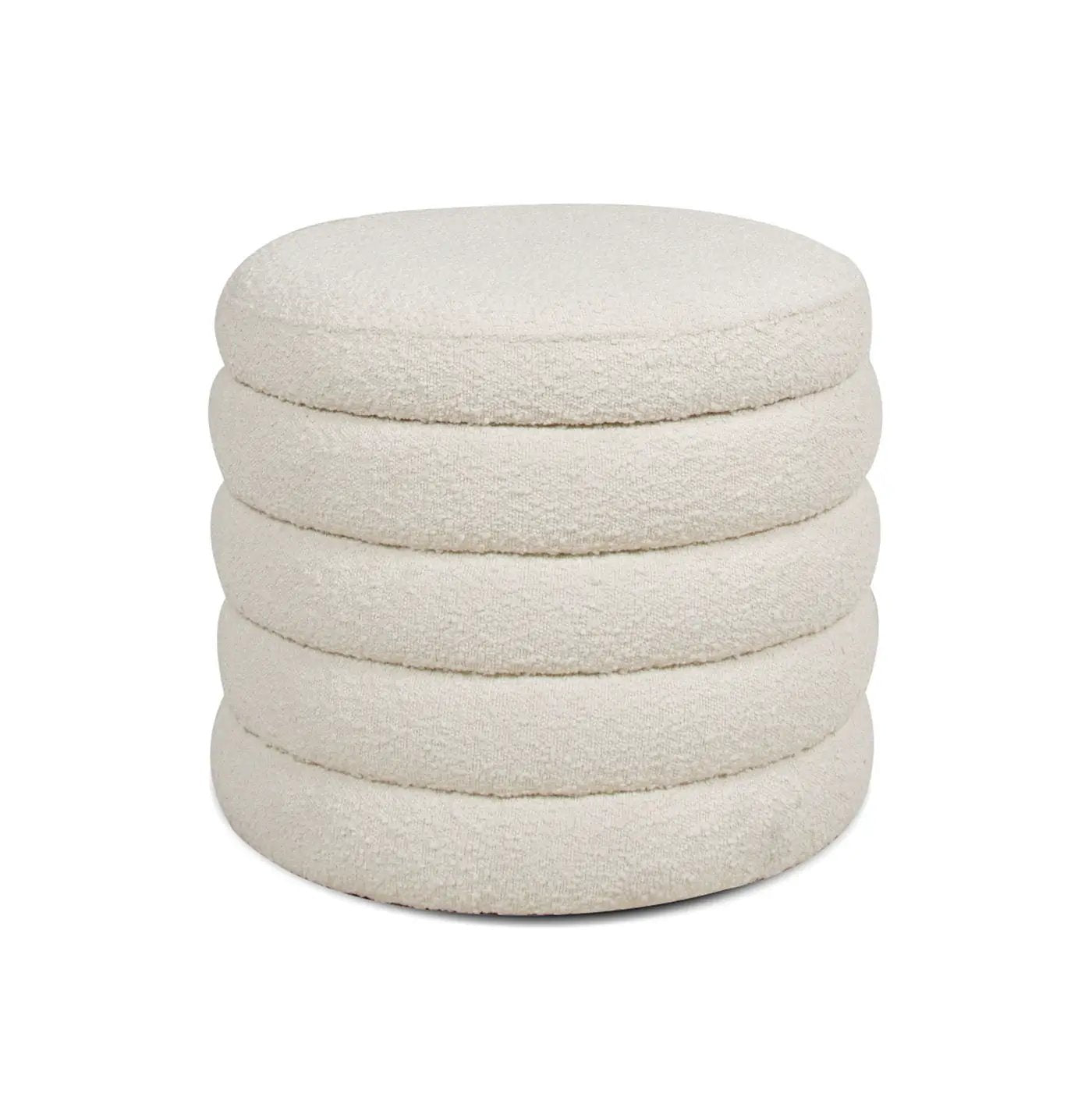 Fuji - Oversized Round Storage Ottoman by HouseOfZazla