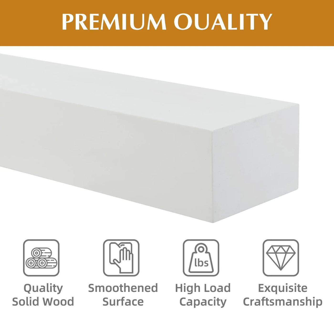 Fireplace Mantel Floating Shelf For Home Decor by HouseOfZazla