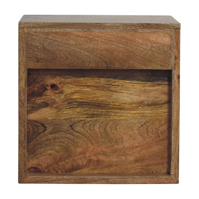 Solid Wood Floating Mini Classic Bedside Table by HouseOfZazla