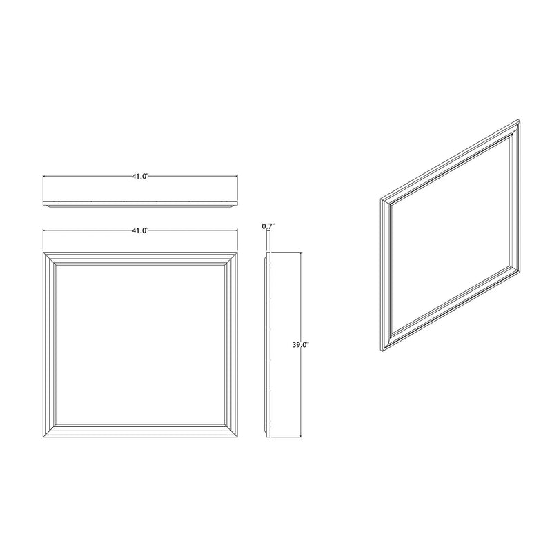 Adelaide - Mirror - Gray / Black by Unique Piece Furniture