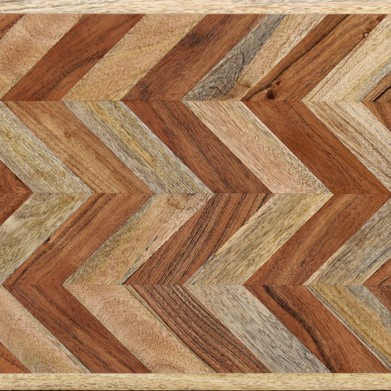 Artisan Handcrafted Mango Wood Bench Rustic Boho Style - Natural by HouseOfZazla