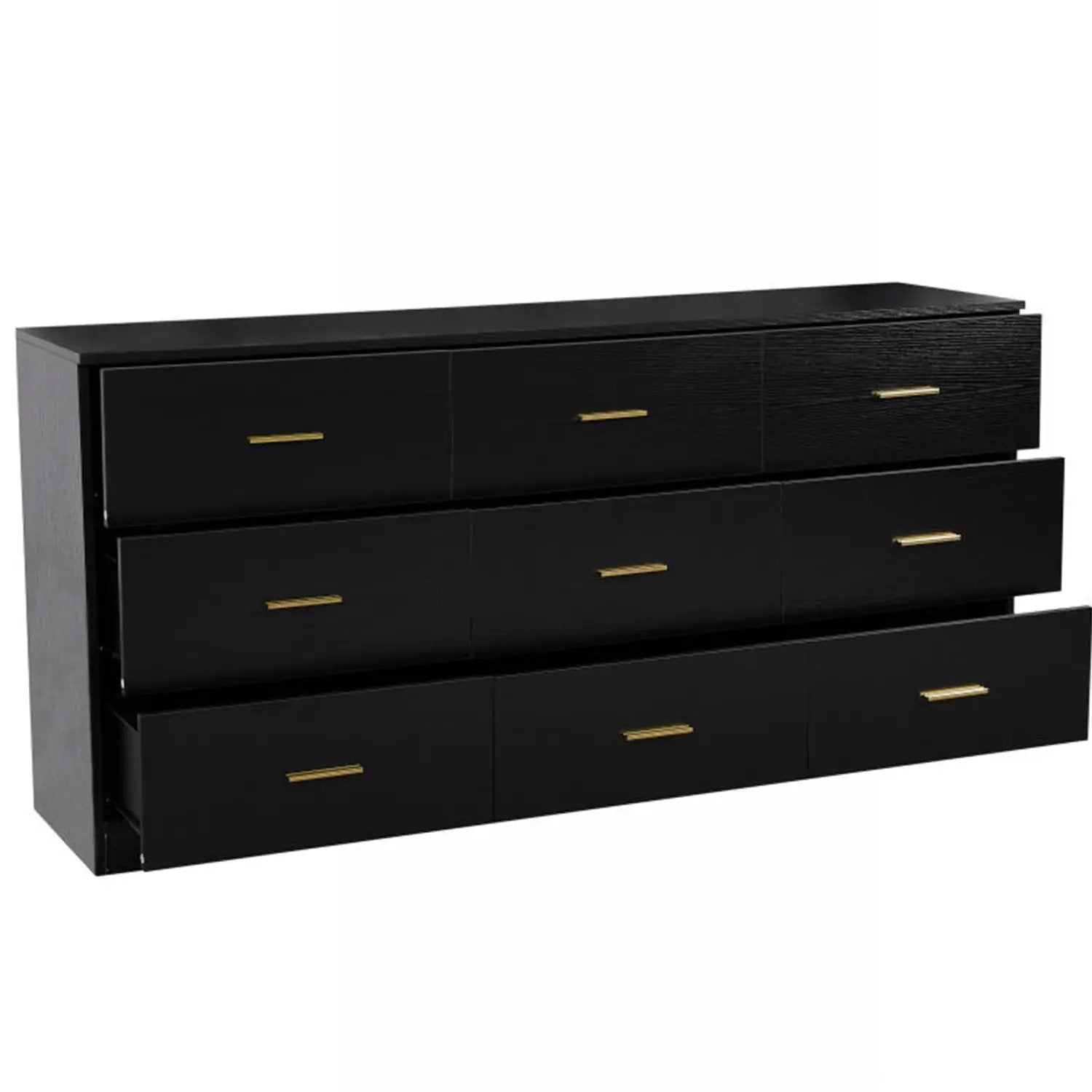 Modern Drawer Dresser For Bedroom, Ample Storage Wide Chest Of Drawers by HouseOfZazla