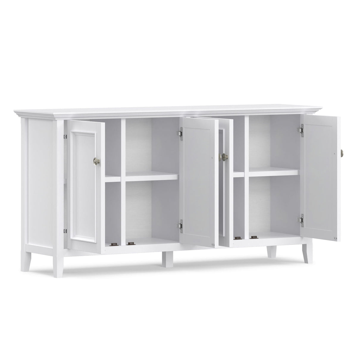Amherst 4 Door Storage Cabinet with Adjustable Shelves - Dark Brown, Light Brown, Black, White, photo 34 of 40