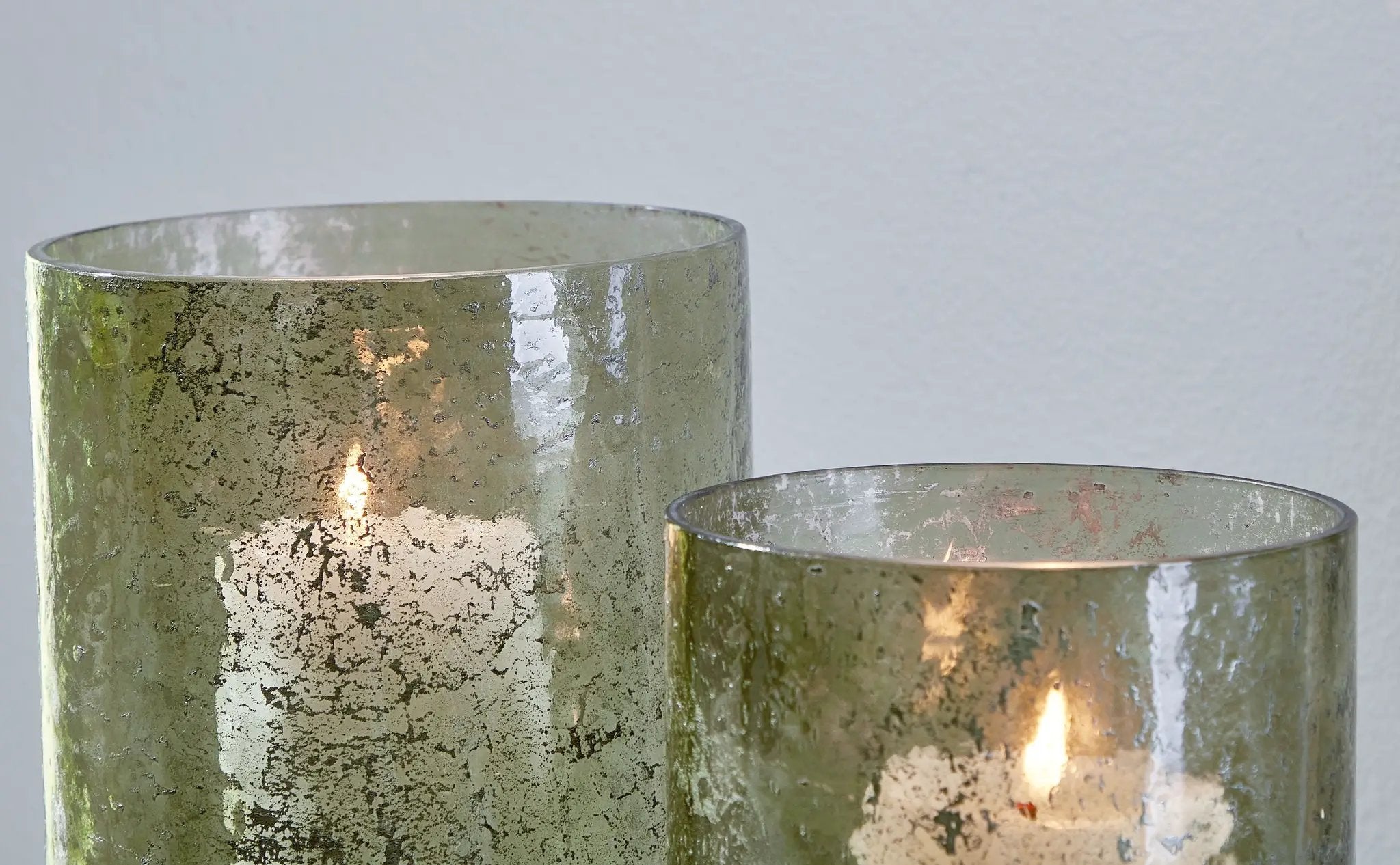 Clarkton - Candle Holder Set (Set of 2) - Green by Unique Piece Furniture
