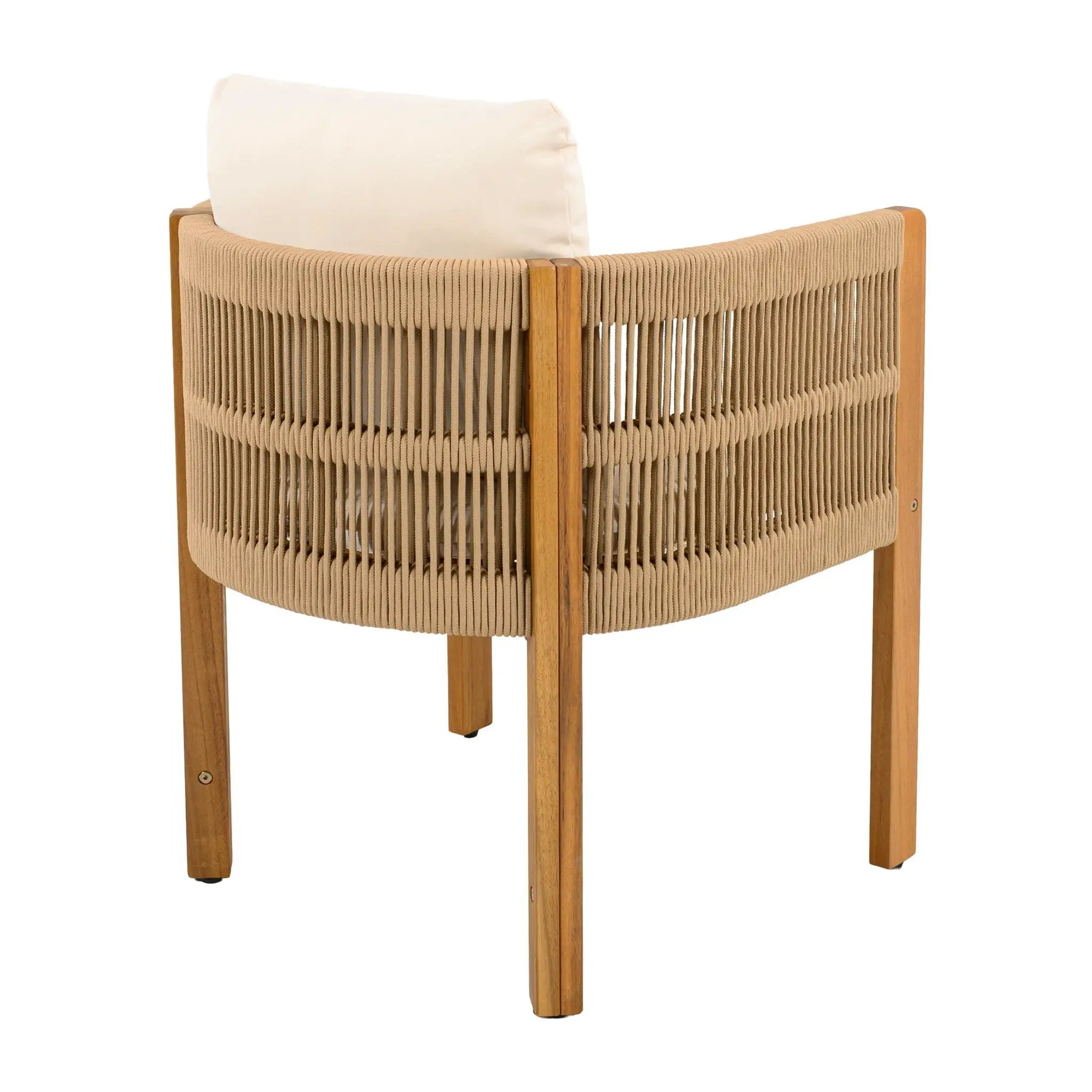 7 Piece Outdoor Dining Set With Table And Chairs - Beige / Brown by HouseOfZazla