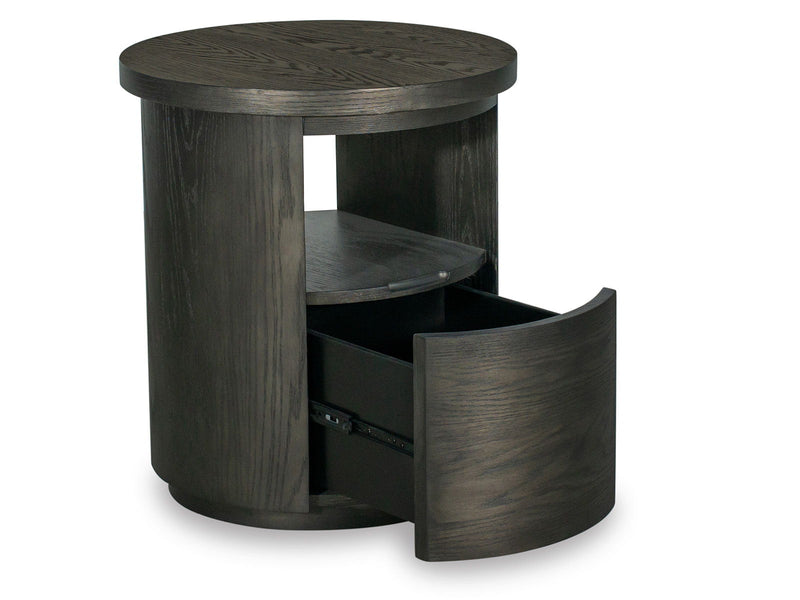 Bosley - Round End Table - Coffee Bean, photo 5 of 7