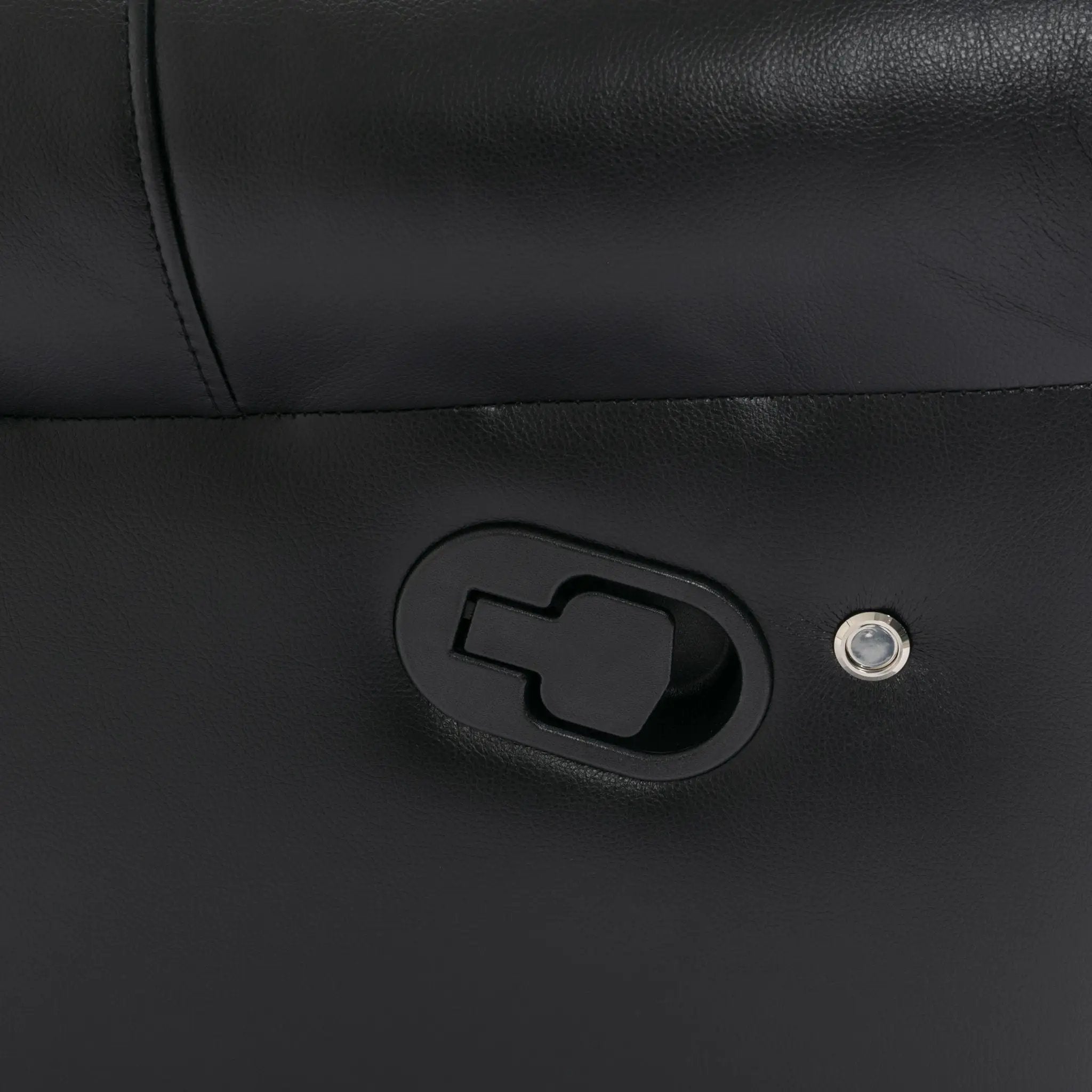Home Theater Seating Manual Recliner Chair With Center Console And Led Light Strip For Living Room by HouseOfZazla