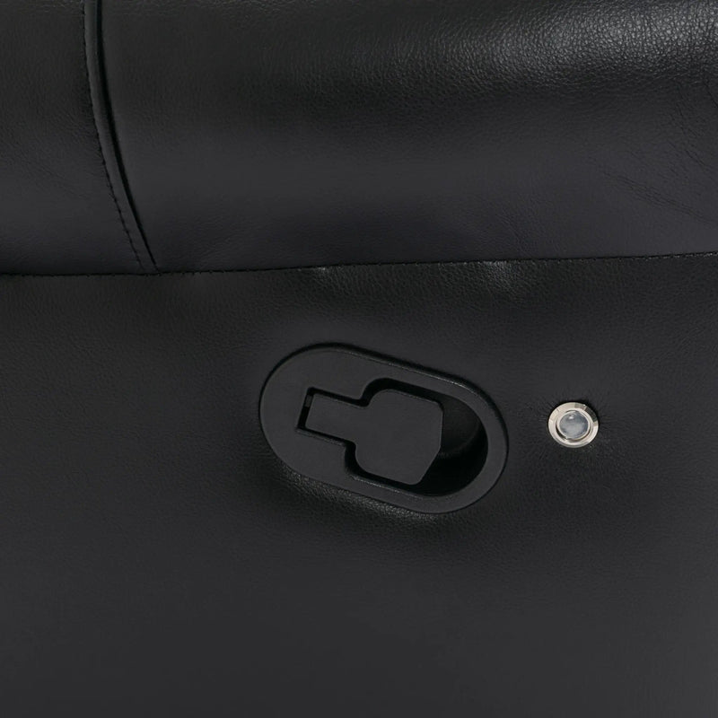 Home Theater Seating Manual Recliner Chair With Center Console And Led Light Strip For Living Room by HouseOfZazla