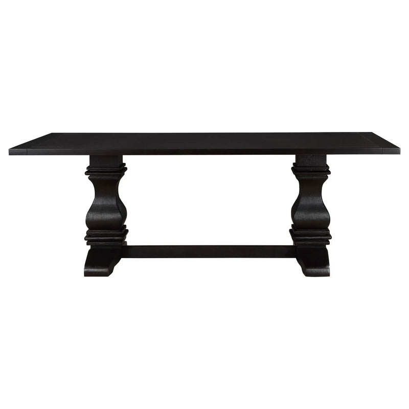 Villeneuve - Rectangular Double Pedestal Dining Table - Rustic