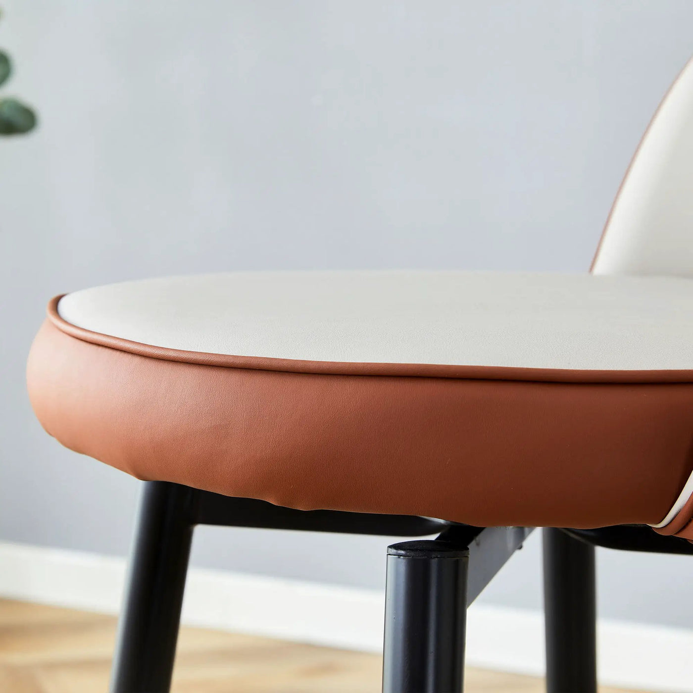 Upholstered Rotatable Bar Chair With Metal Legs For Dining Room by Unique Piece Furniture