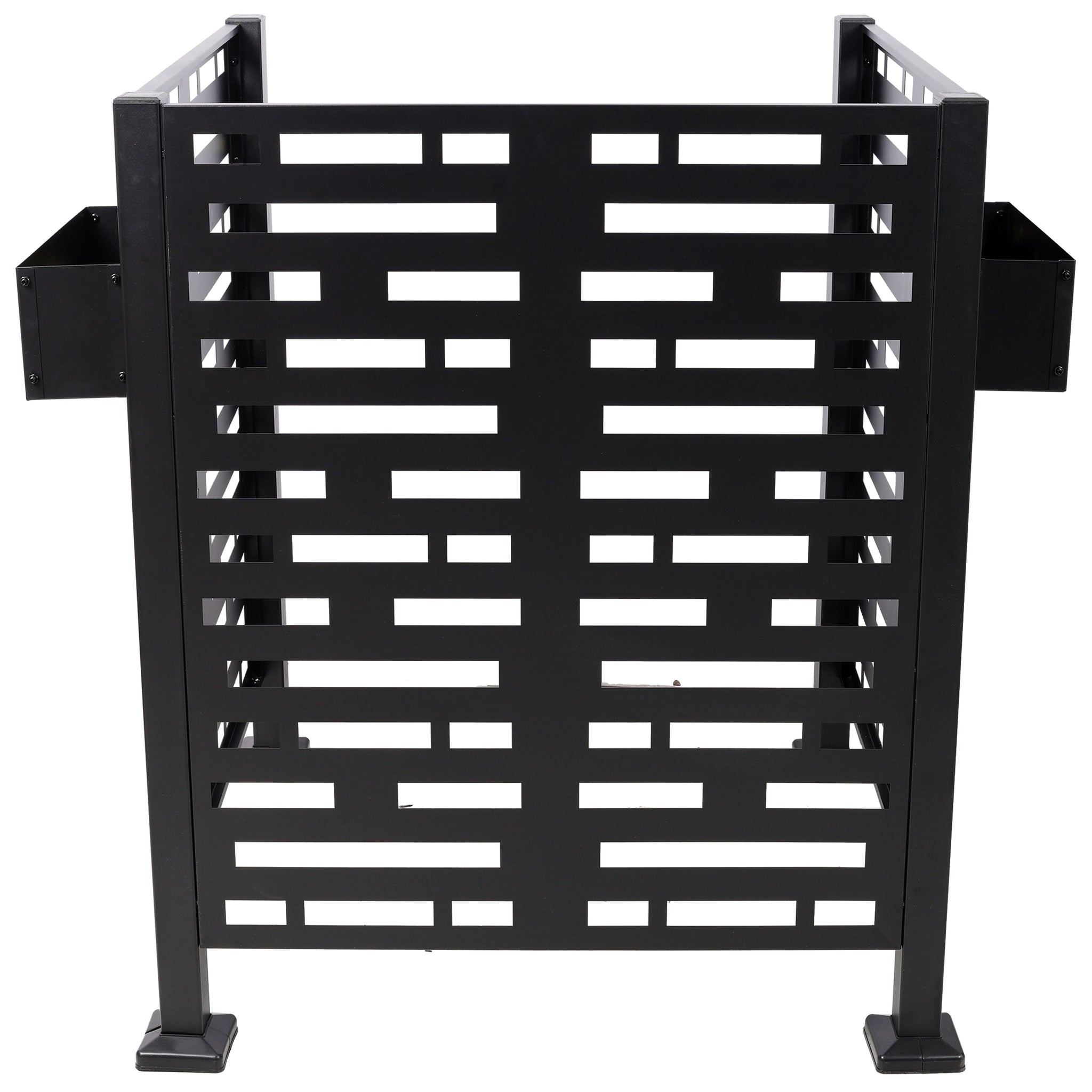3x3 Ft Metal Air Conditioner Privacy Fence with Planter Boxes by HouseOfZazla