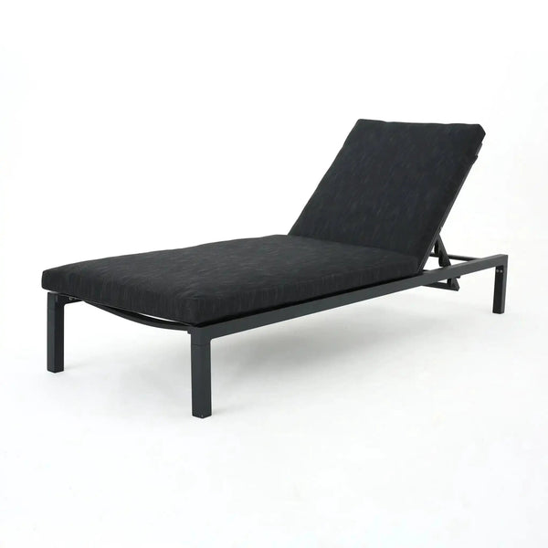 Modern Chaise Lounge with Water Resistant Fabric Cushions, photo 2 of 8