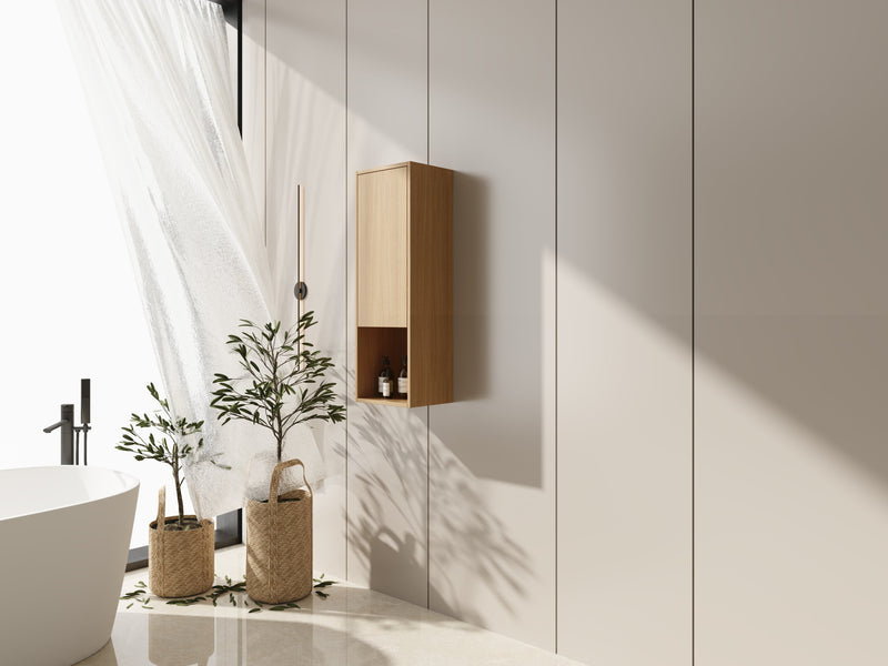 12 Inch Small Wall-Mounted Side Cabinet by HouseOfZazla