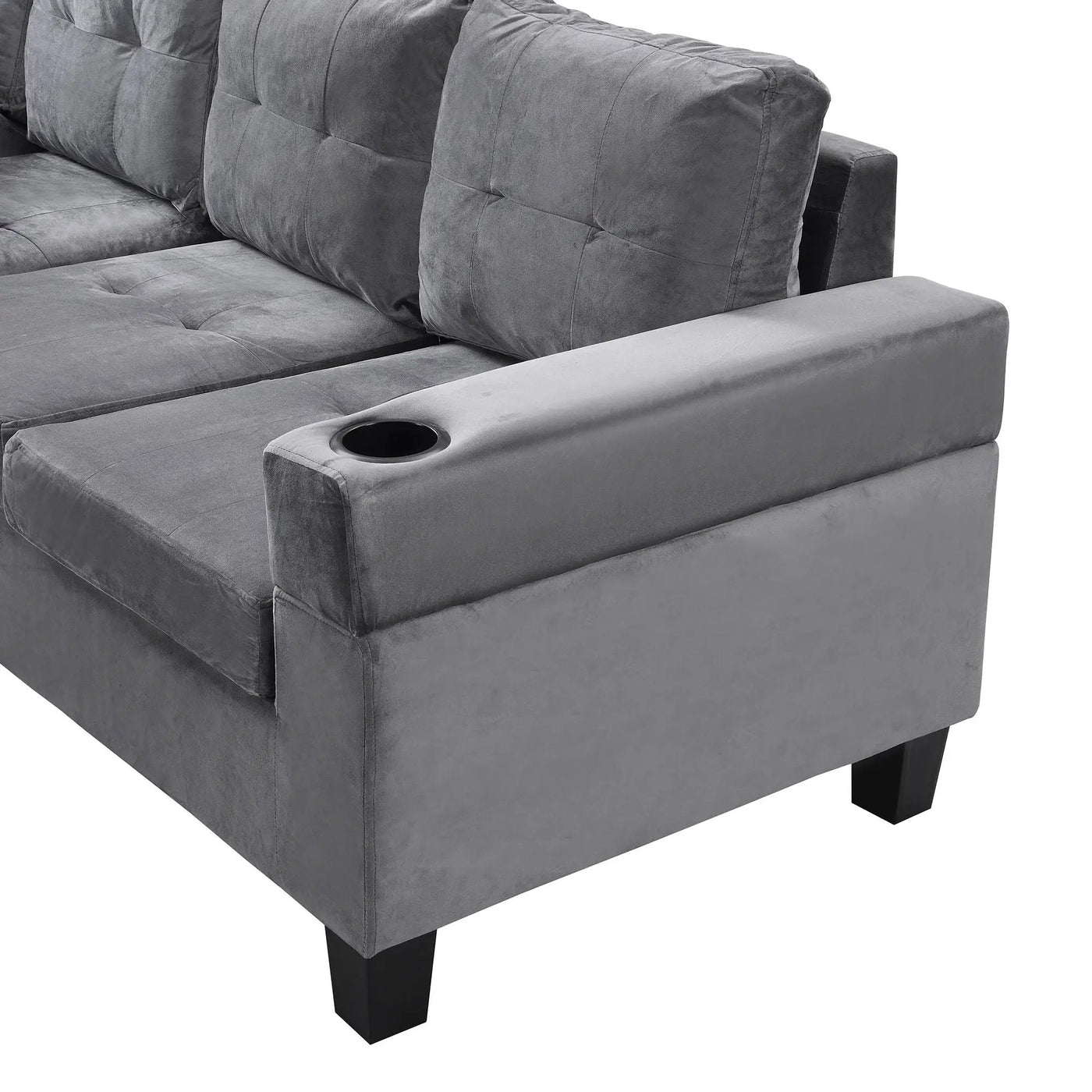 Modern Sectional Sofa Set With L Shape Chaise Lounge And Storage by HouseOfZazla