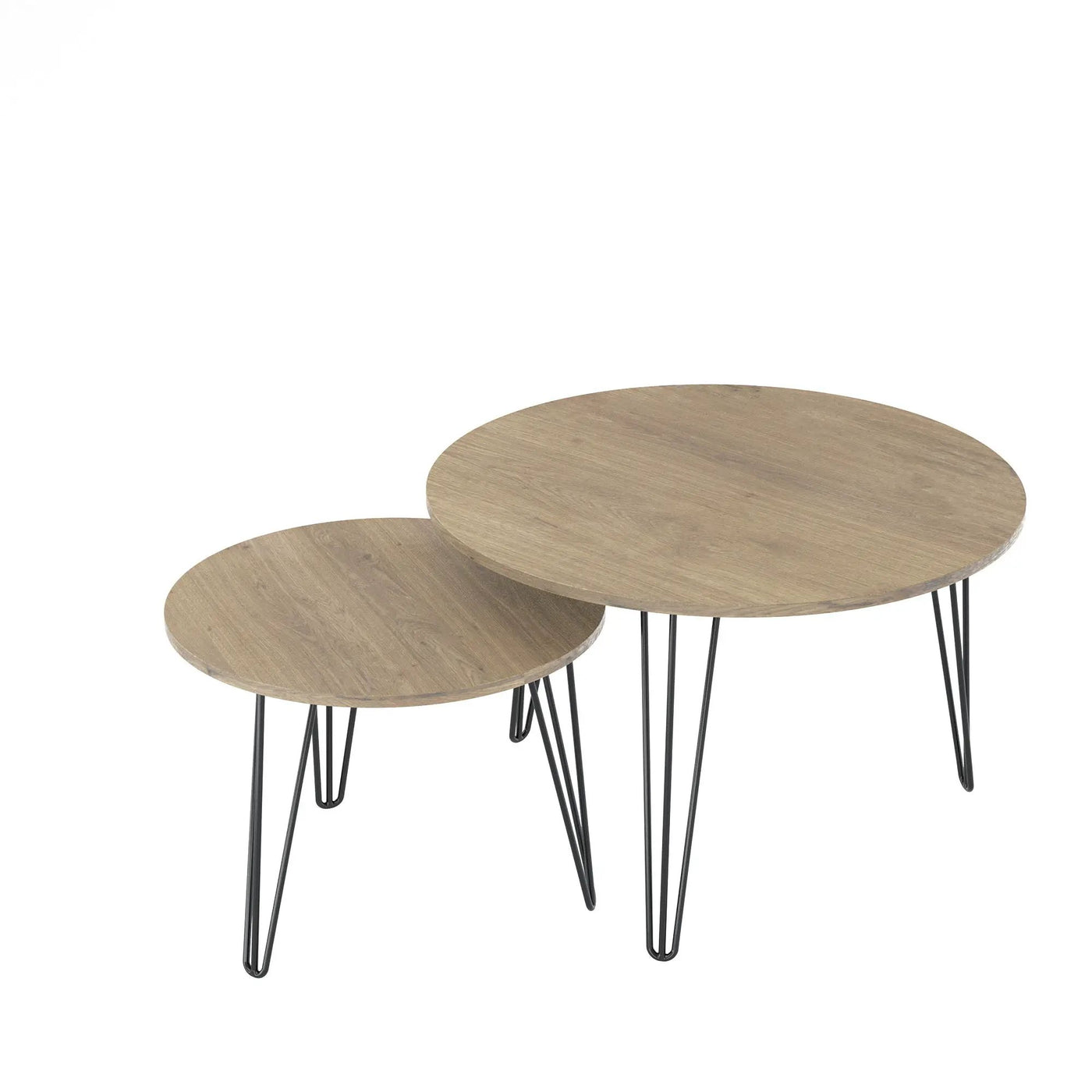 Round Nesting Coffee Table For Living Room (Set of 2) by HouseOfZazla