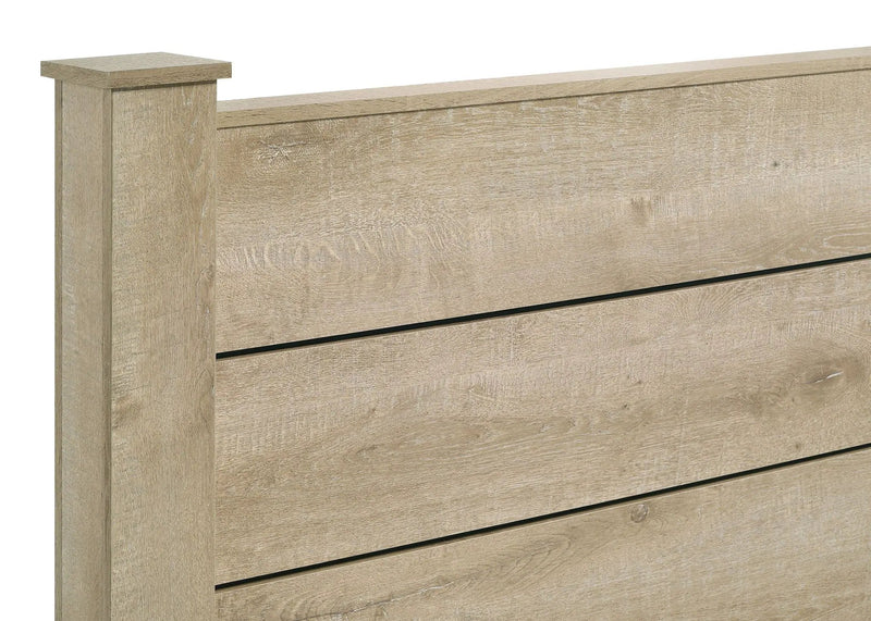 Oakglen 55-inch California King Panel Bed Weathered Oak by Unique Piece Furniture