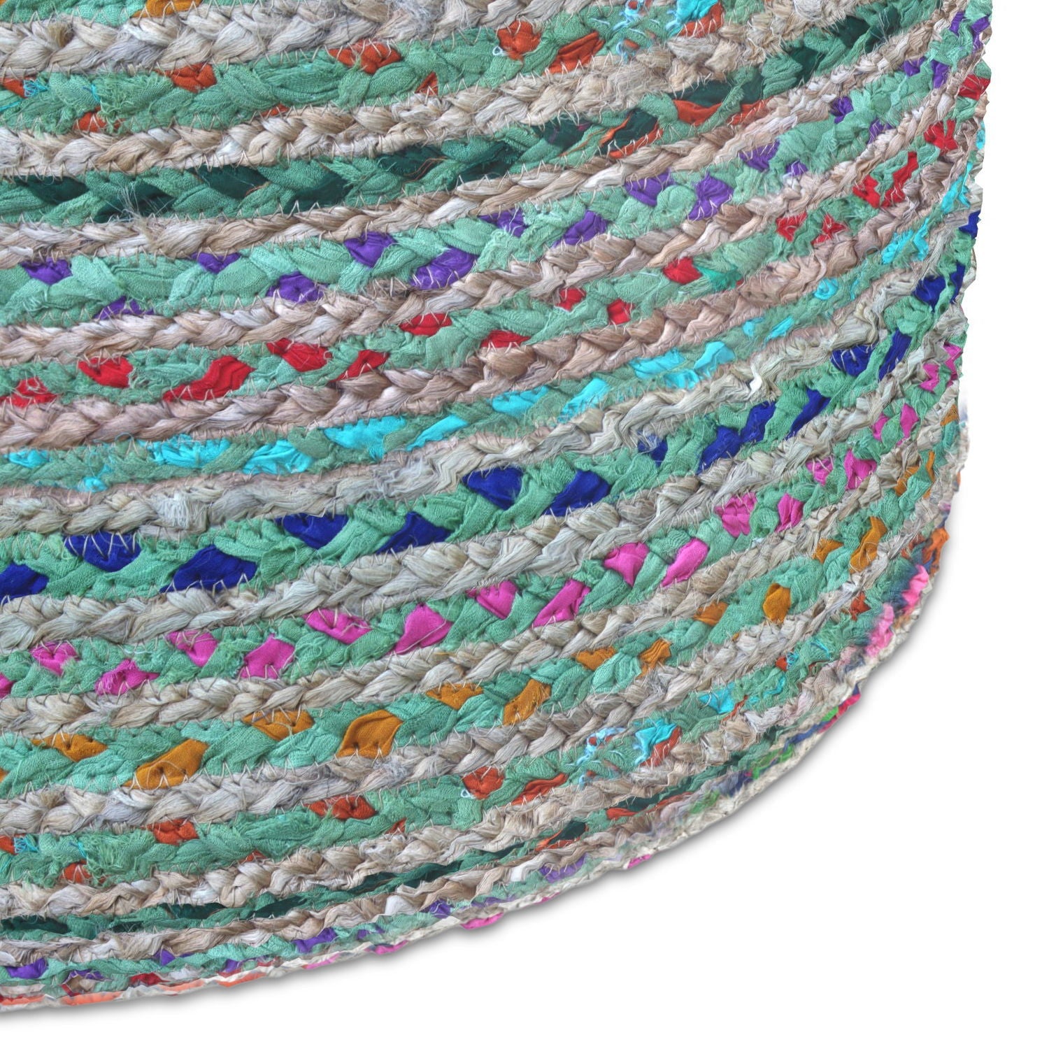 Margo - Handcrafted Round Pouf by HouseOfZazla