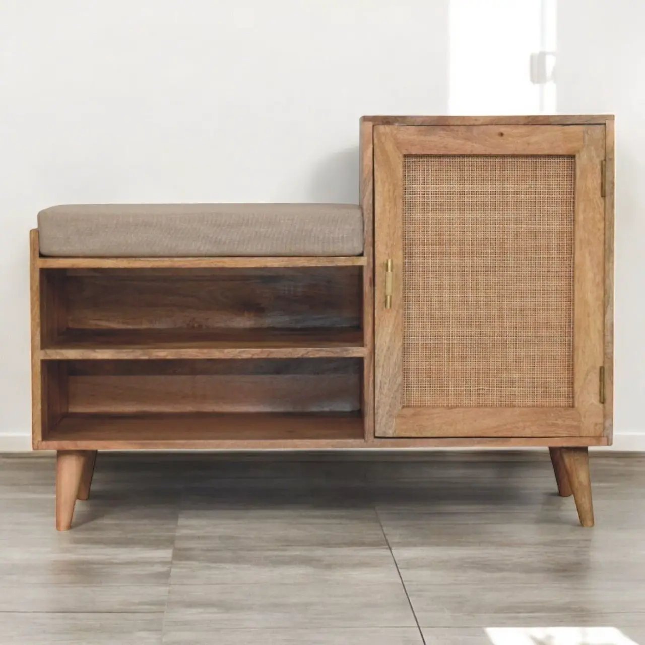 Larissa - 2 Slot Bench Unit - Beige by HouseOfZazla