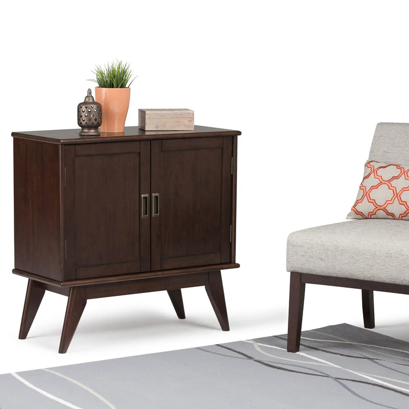 Draper - Low Storage Cabinet - Medium Auburn Brown by HouseOfZazla