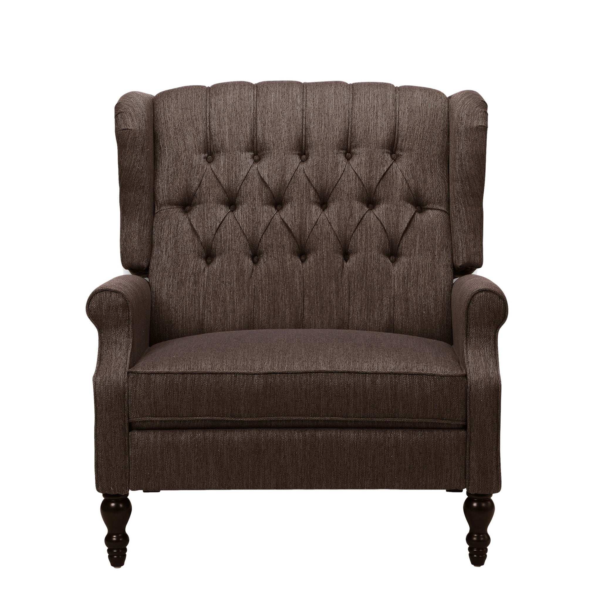 Dunham Contemporary Fabric Tufted Oversized Pushback Recliner by HouseOfZazla