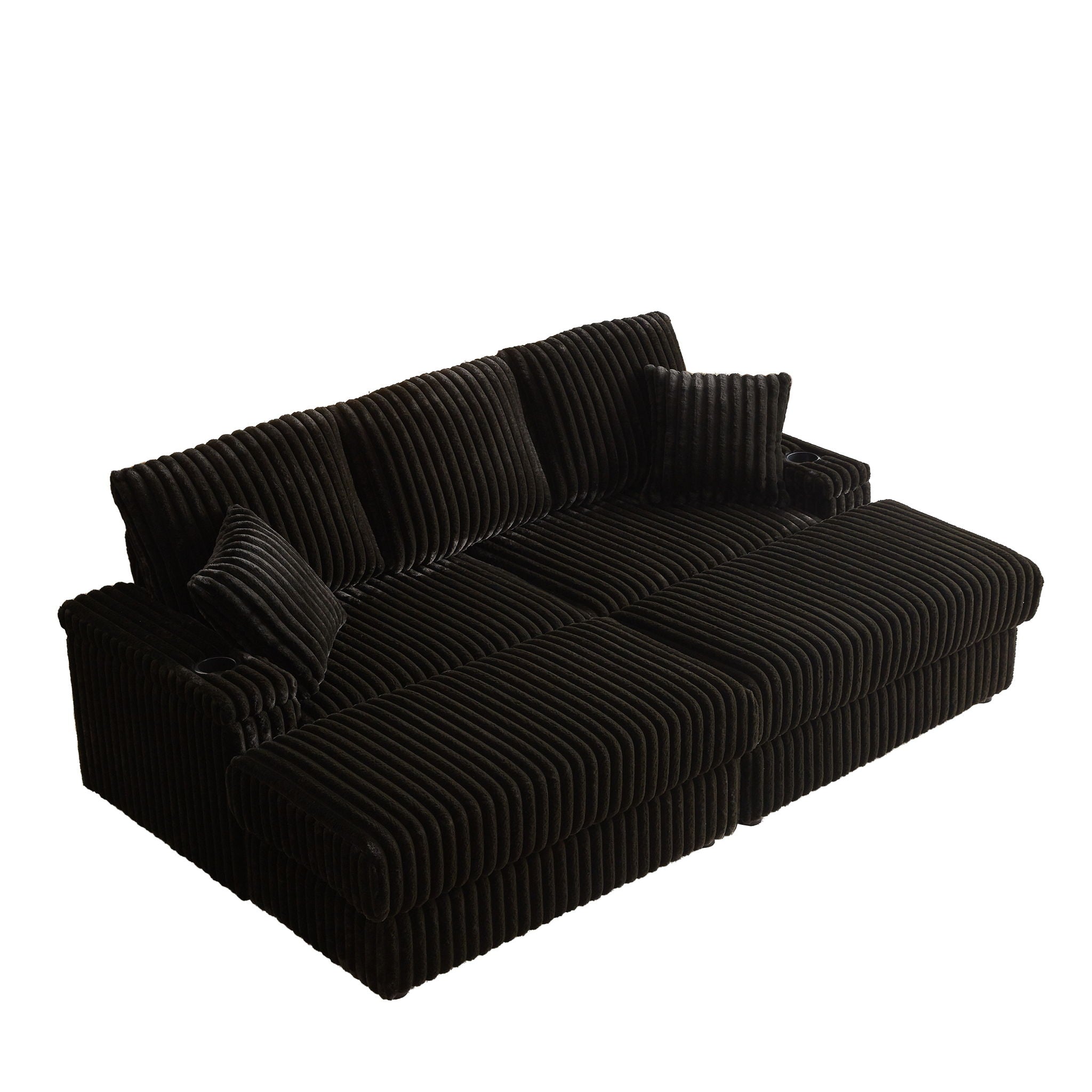 3 Seater Sofa With 2 Ottomans For Living Room by HouseOfZazla
