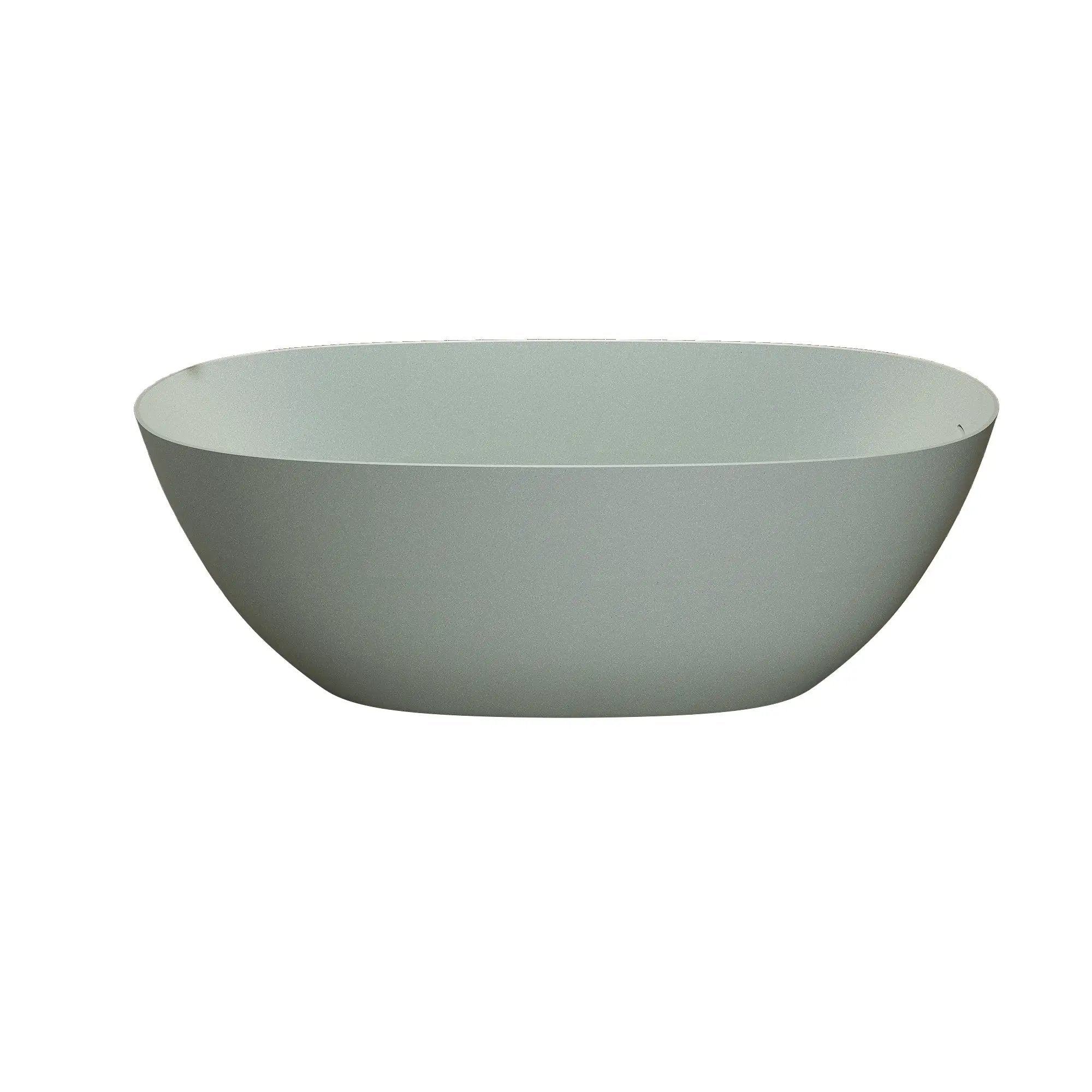 69'' Freestanding Bathtub Resin Stone Soaking Bathtub by HouseOfZazla