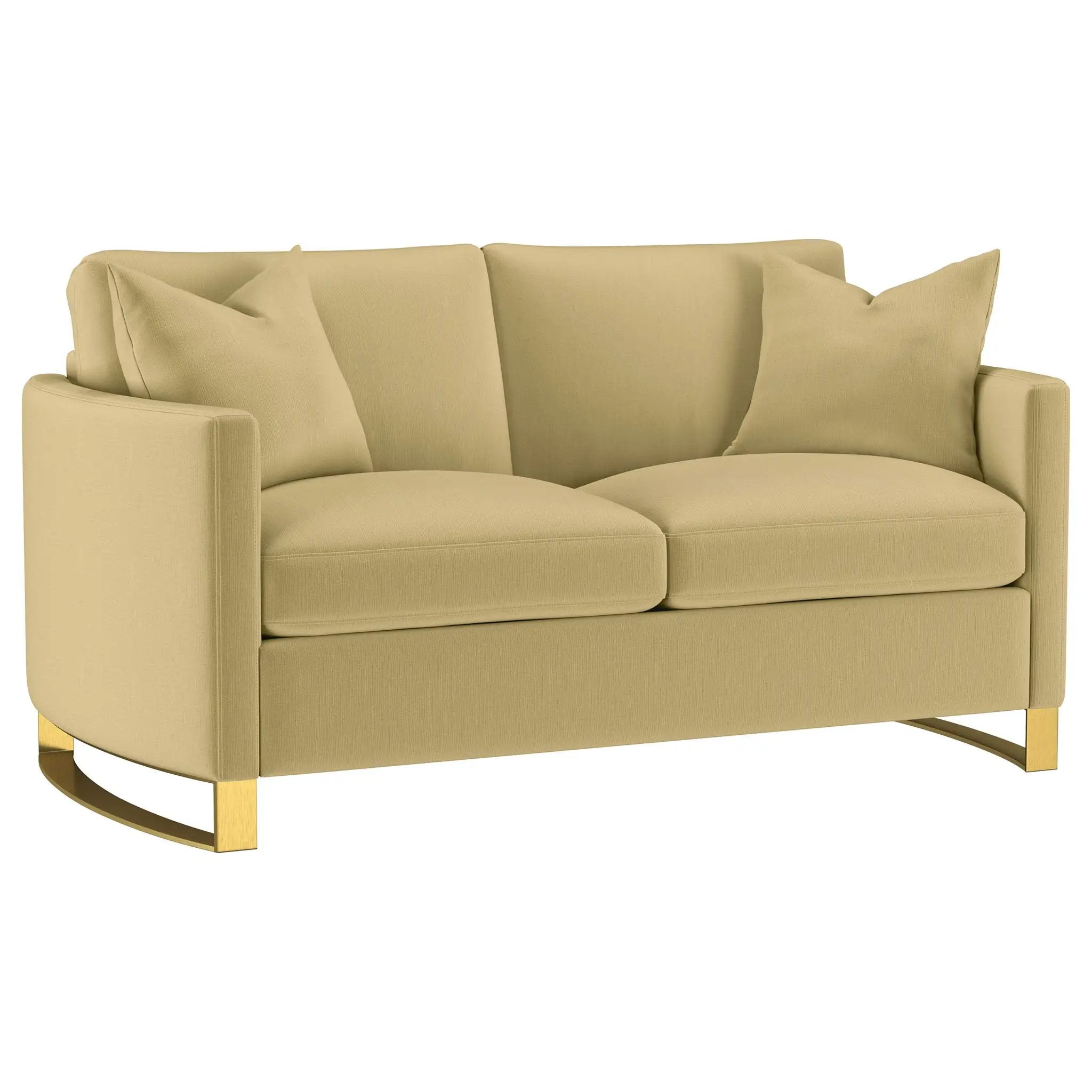 Corliss 3-piece Velvet Upholstered Sofa Set Camel by Unique Piece Furniture