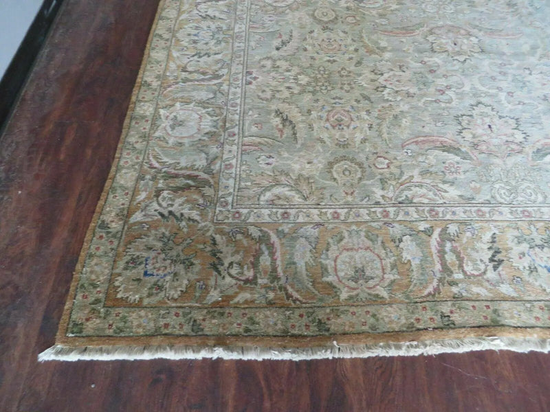 8' X 10' Vintage Handmade India Floral Oriental Top Quality Jaipur Tea Wash by Jewel Rugs
