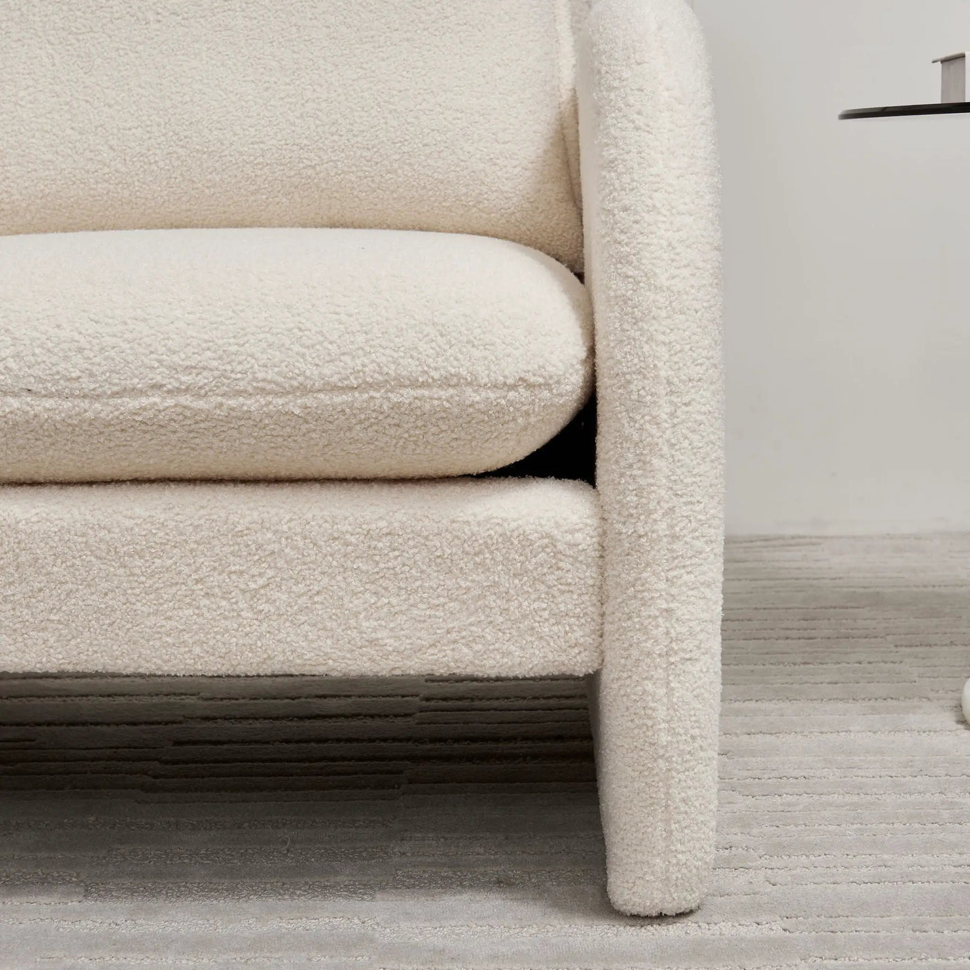 Modern Sherpa Upholstered Accent Chair, Comfortable Living Room Armchair, Lounge Chair For Bedroom, And Office by HouseOfZazla