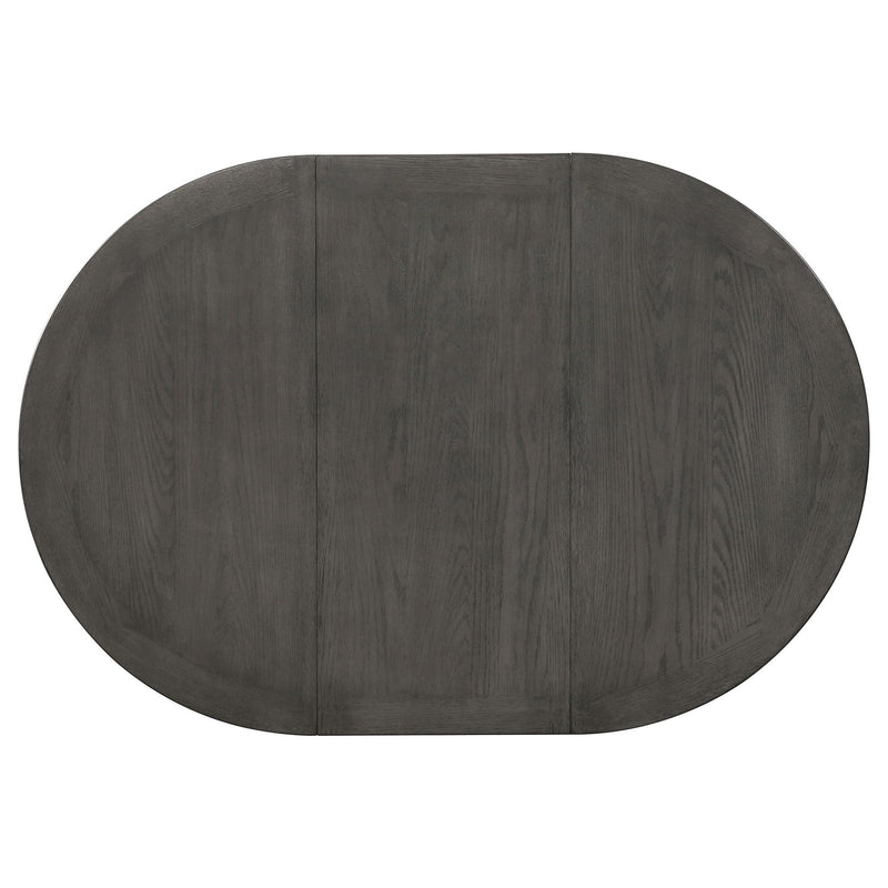Ingall - 5 Piece Set With Storage Table And Upholstered Chairs - Medium Gray