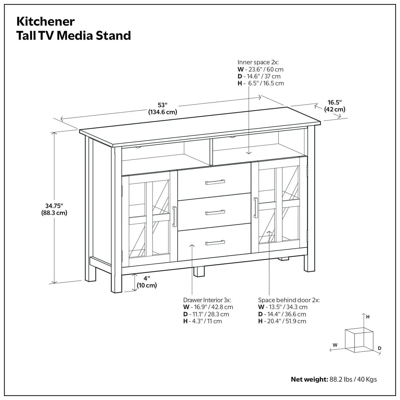 Kitchener - Handcrafted TV Media Stand by HouseOfZazla