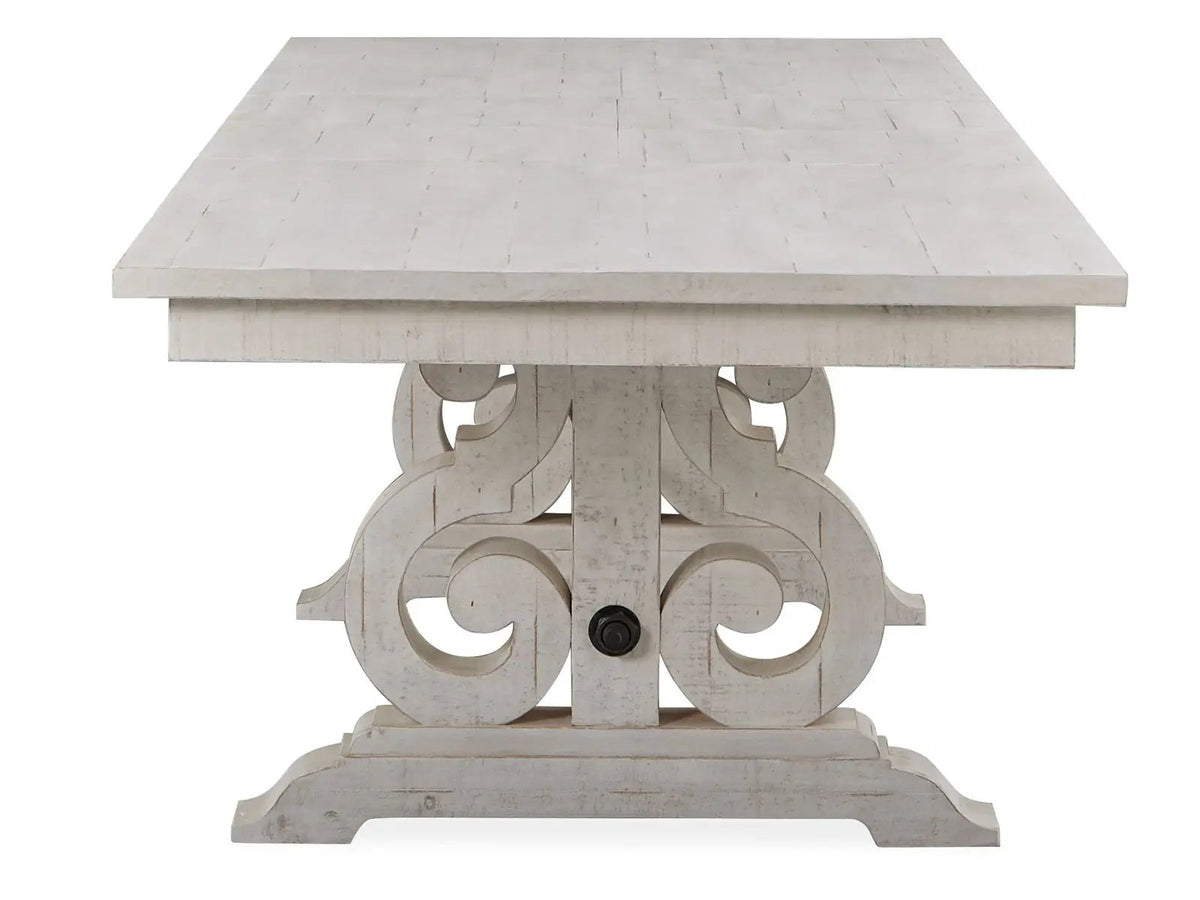 Bronwyn - Rectangular Dining Table - Alabaster, photo 6 of 7