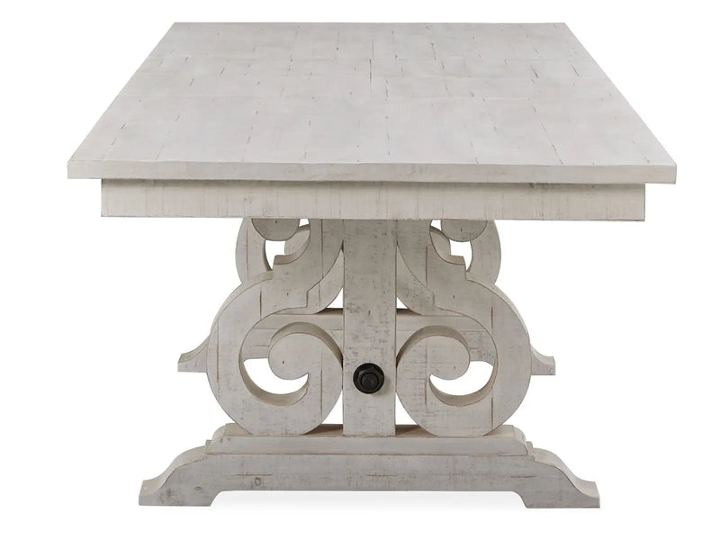 Bronwyn - Rectangular Dining Table - Alabaster, photo 6 of 7