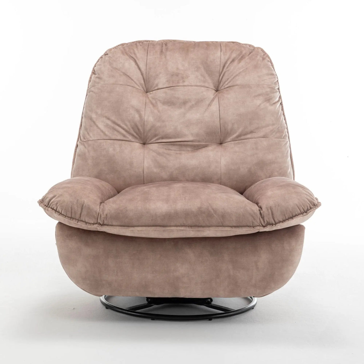 Modern Swivel Gliding Recliner Chair With Rocking Function And Phone Holder, Large Comfortable by HouseOfZazla