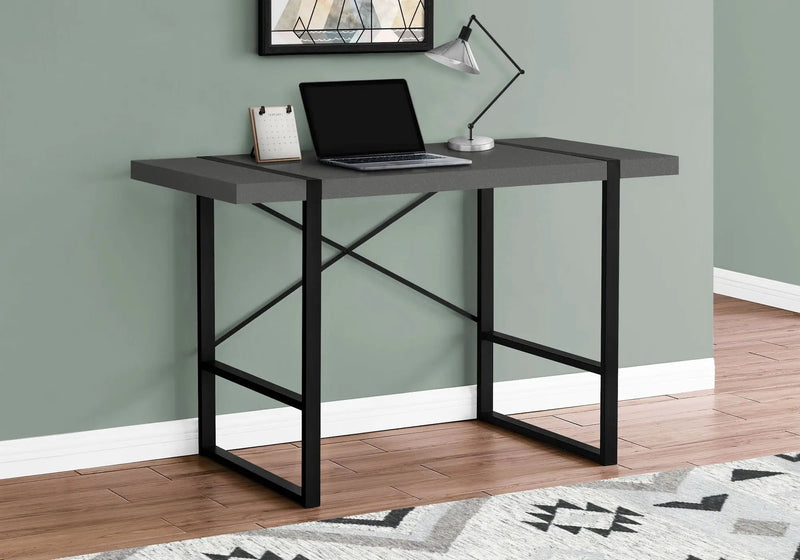 Computer Desk For Home Office, Laptop, Modern Convenient Design - Gray by HouseOfZazla