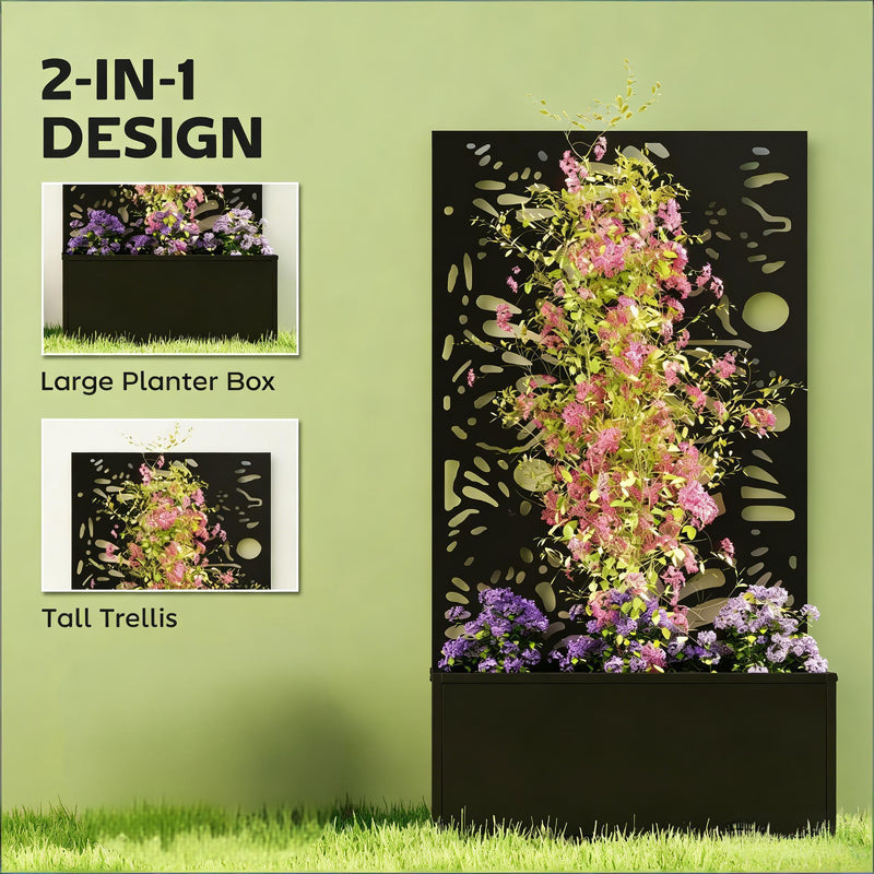 Stylish Plant Bed, Freestanding or Wall Mounted Plant Bed by HouseOfZazla