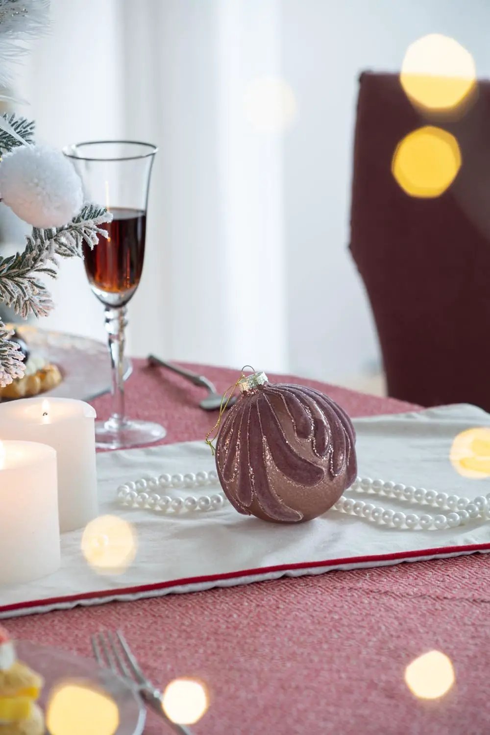 Decorative Hanging Glass Christmas Ball Ornaments - Set of 6 by HouseOfZazla