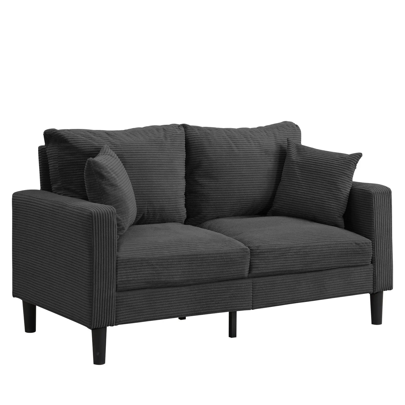 Modern Upholstered Loveseat Sofa, High Resilience by HouseOfZazla