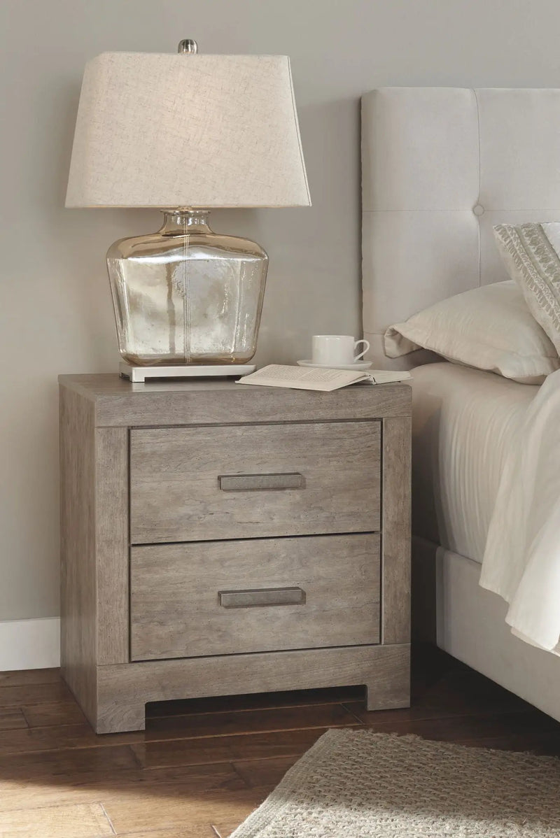 Culverbach - 5 Pc. - Dresser, Mirror, Queen Upholstered Bed, 2 Nightstands - Gray by Unique Piece Furniture