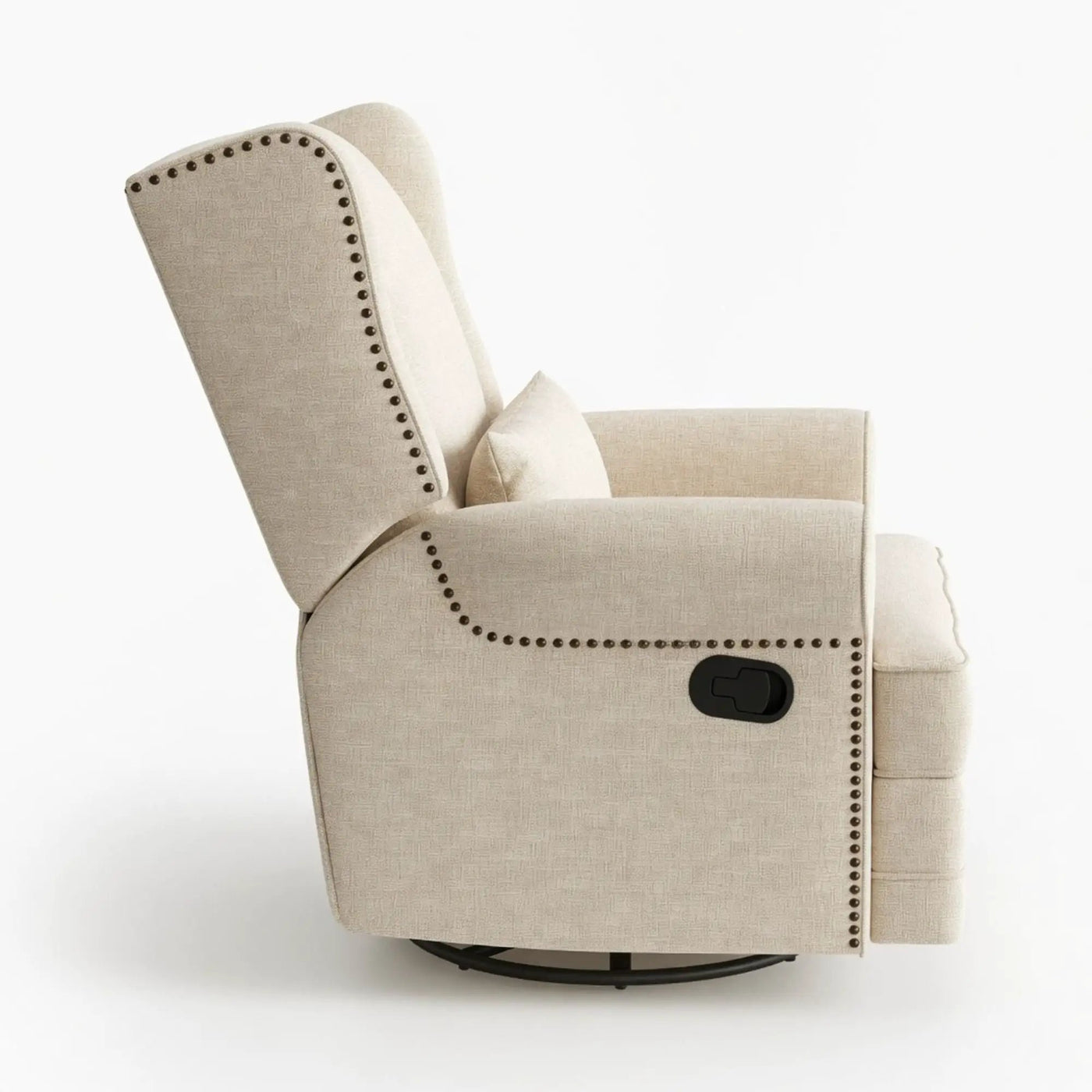 Extra Wide Swivel Recliner Glider Chair With Footrest by HouseOfZazla