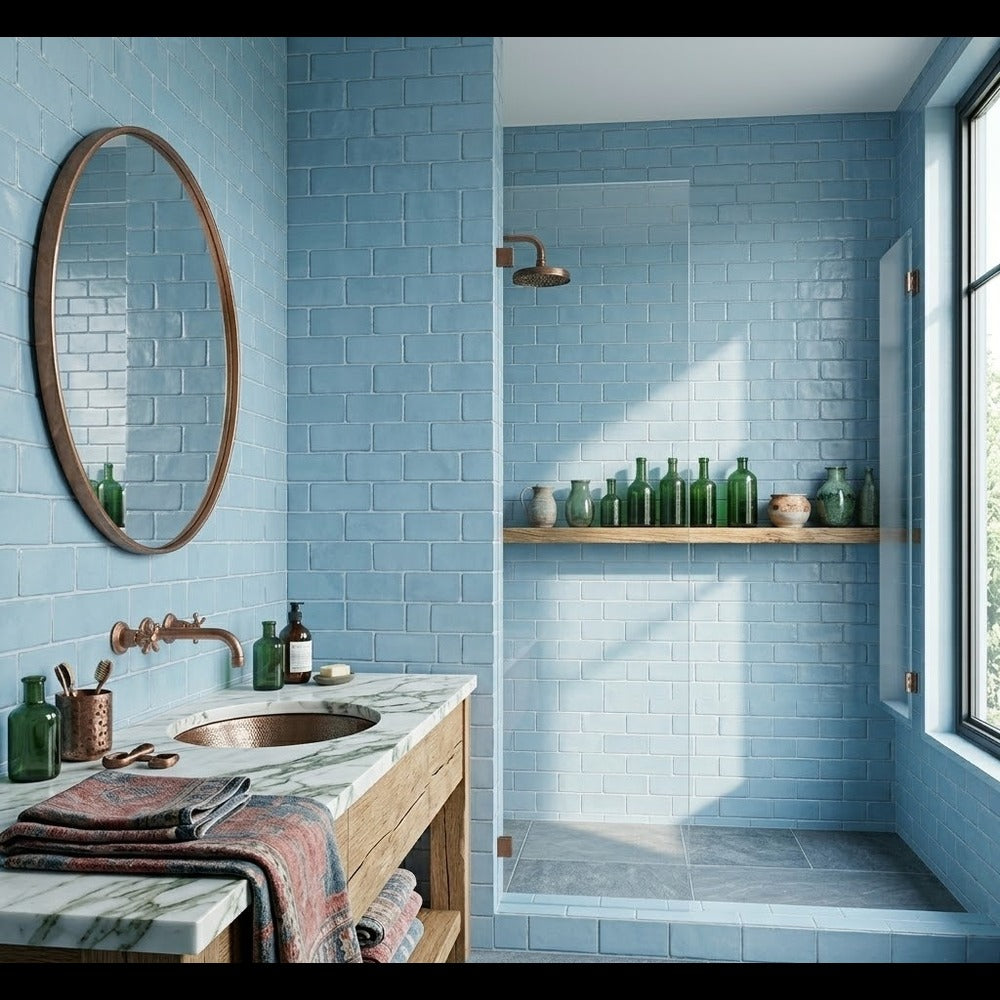 Aegean Matte Subway Glass Tiles 2x6 Glass Matte 2x6 Tiles — 2
