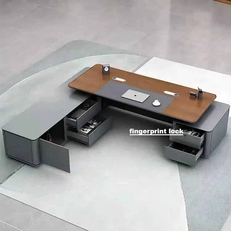 Audley · Modern L-Shaped Executive Desk by Arc Grove