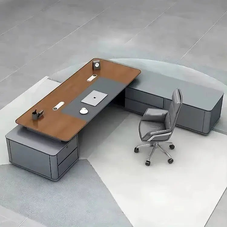 Audley · Modern L-Shaped Executive Desk by Arc Grove