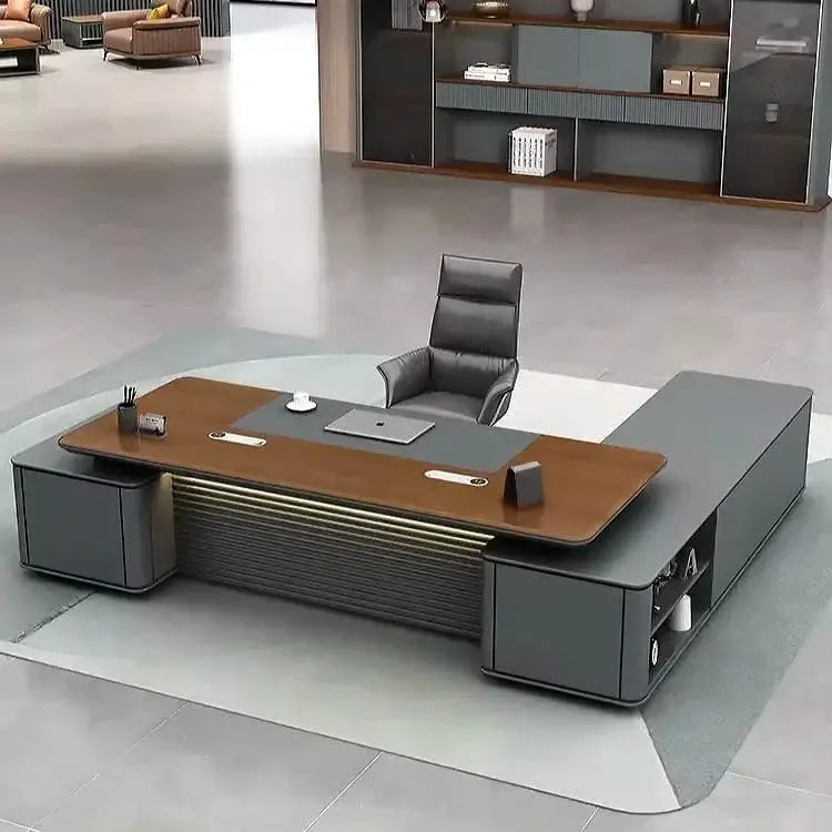 Audley · Modern L-Shaped Executive Desk by Arc Grove
